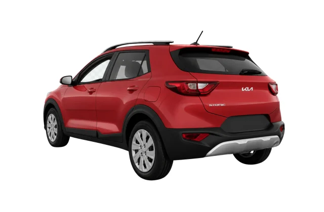 KIA Stonic rental car, rear three-quarter view